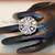 Fusion art, kundan and AD stud adjustable ring