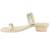 Ekolhapuri Flat Shape Box Heel Silver Kolhapuri Chappal