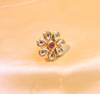 Kundan Polki Cocktail Ring 1