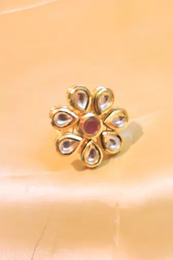 Kundan Polki Cocktail Ring