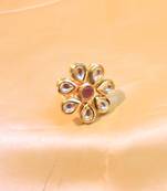 Kundan Polki Cocktail Ring