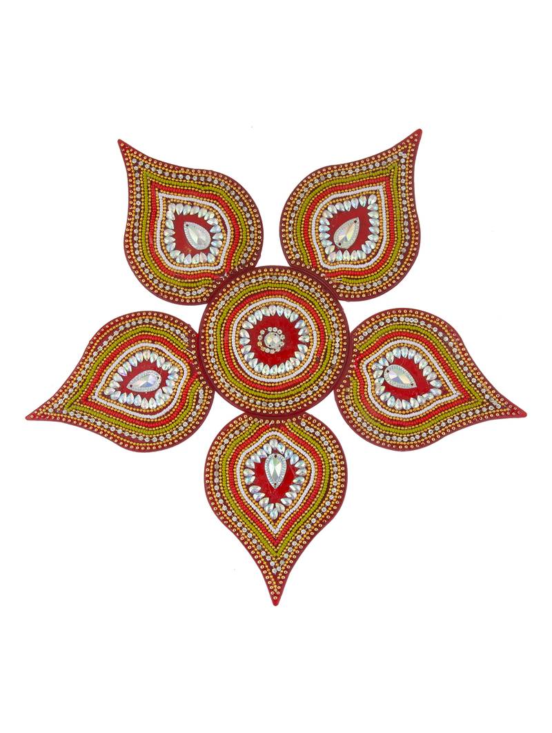 Rangoli in Traditional Red Colour Sukkhi Online Private Limited 768079
