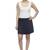 Dee Fashion House Black Viscose Lycra Pleated Skirt