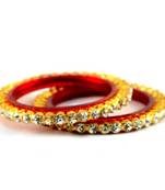 Gold Platted Stone Bangles