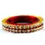 Gold Platted Stone Bangles