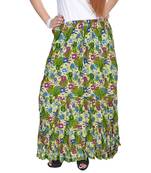 Multicolor Jaipuri Printed Cotton Long Skirt