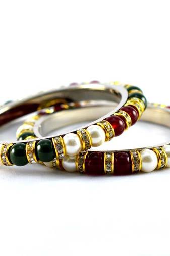 Moti Beads Pearl Bangles