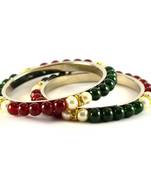 Moti Beads Pearl Bangles
