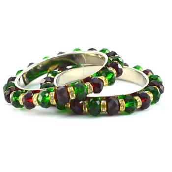 moti beads pearl bangles  size-2.4,2.6,2.8 1