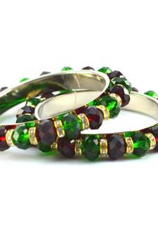 moti beads pearl bangles  size-2.4,2.6,2.8