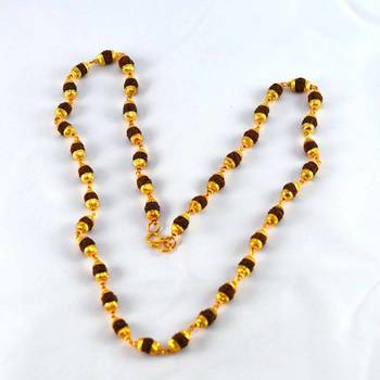 Hgold Platted Rudrash Mala Size-28''Inch 1