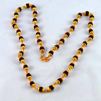 Hgold Platted Rudrash Mala Size-28''Inch 2