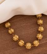 Antique finish golden balls necklace one gram gold