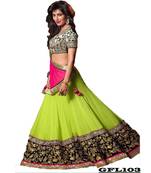 Designer langha embriodery unstitched lehenga-choli