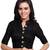 Black Color Dhupian Embroidered Readymade latest blouse designs