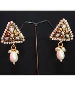 Triangular Beauty with Pearl &  Austrian Diamonds