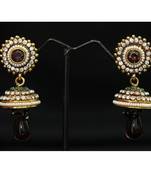 Delicate Dazzling Designer Jhumka embellished with Austrian Diamonds