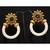 Fantastic Floral Designer Gold Earrings with Purity of Pearls
