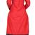 Red printed cotton poly unstitched salwar with dupatta