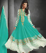 sky georgette embroidered semi_stitched salwar with dupatta