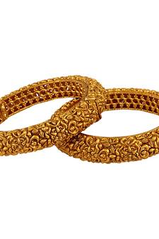 Fabulous Gold plated Antique Bangles