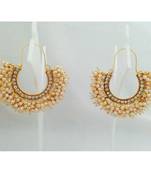 Gold gold_plated Pearl hoops