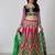 Multicolor Net embroidered lehenga-choli