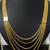 Five line Golden chain long necklace