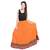 A Beautiful Rajasthani Ornage Skirt With Designer Border