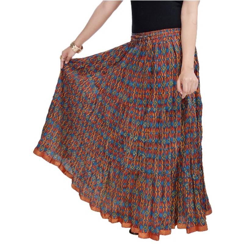 Multicolor Rajasthani Designer Skirt Vivan Creation 790164