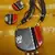 Grey and Red Clay jewelry