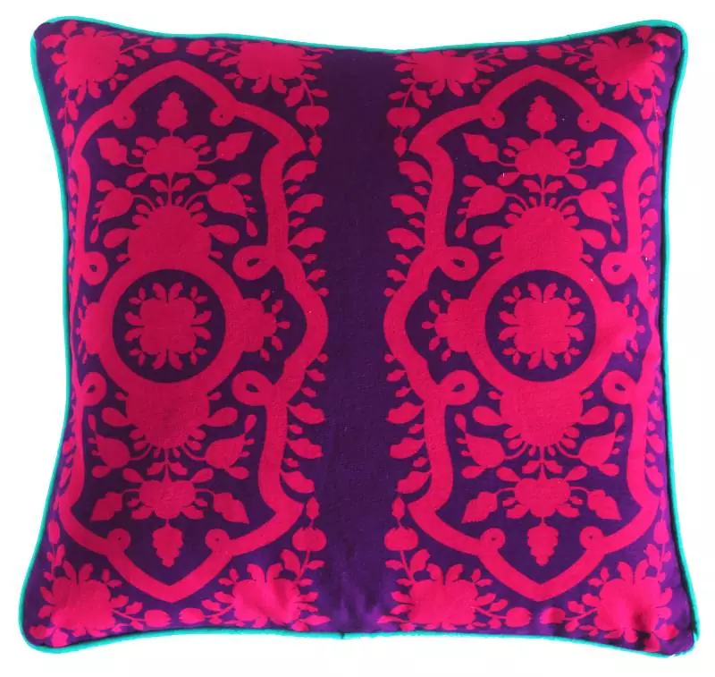 Gracious Pink Flower Cushion Cover