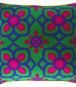 Beautiful Blue Pink Flower Cushion Cover