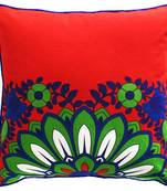 Sparkling Green Blue Flower Cushion Cover