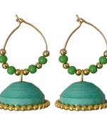 Multicolor plain jhumkas