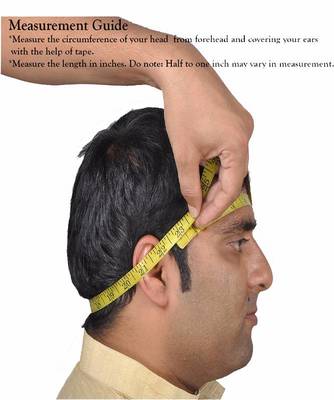 Ekolhapuri Yellow Jari Lining With Broad Plain Golden Border Polyester Pheta (Turban) 5
