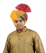 Ekolhapuri Panchrangi Jodhpuri Bandhej Cotton Pheta (Turban)