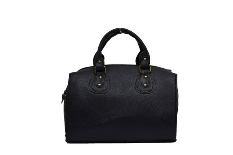 Black plain Non Leather handbags igypsy 802099