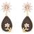 Black Beauty with Cz/American Diamond (Cut n Uncut) Designer Earrings