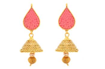 Radiant Ruby Gold Designer Jhumka...Exquisite n Ethnic.... 2