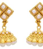 Pretty Pearl Gold Designer Jhumka