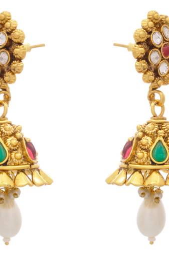Radiant Gold Designer Jhumka