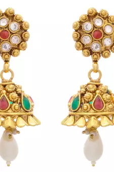 Radiant Gold Designer Jhumka