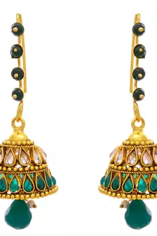 Rocking n Radiant Gold Designer Jhumka