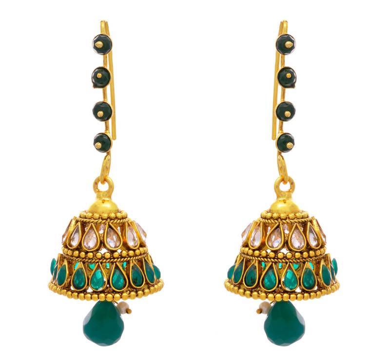 Rocking n Radiant Gold Designer Jhumka