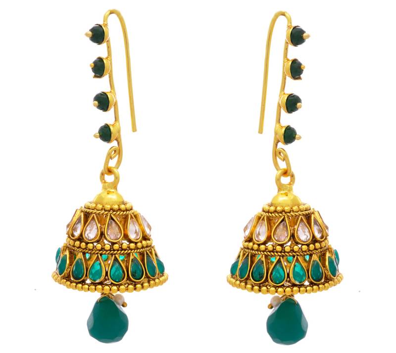 Rocking n Radiant Gold Designer Jhumka