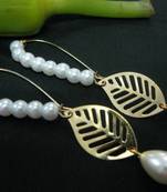 White_Pearls_Leaf_with_Pearl_Drop_Earrings