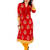 Koelle Caro Ethnic Polyester Knitted Red Women's Kurti