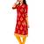 Koelle Caro Ethnic Polyester Knitted Red Women's Kurti
