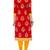Koelle Caro Ethnic Polyester Knitted Red Women's Kurti